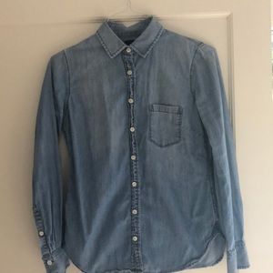 Classic J. Crew Denim Chambray Shirt